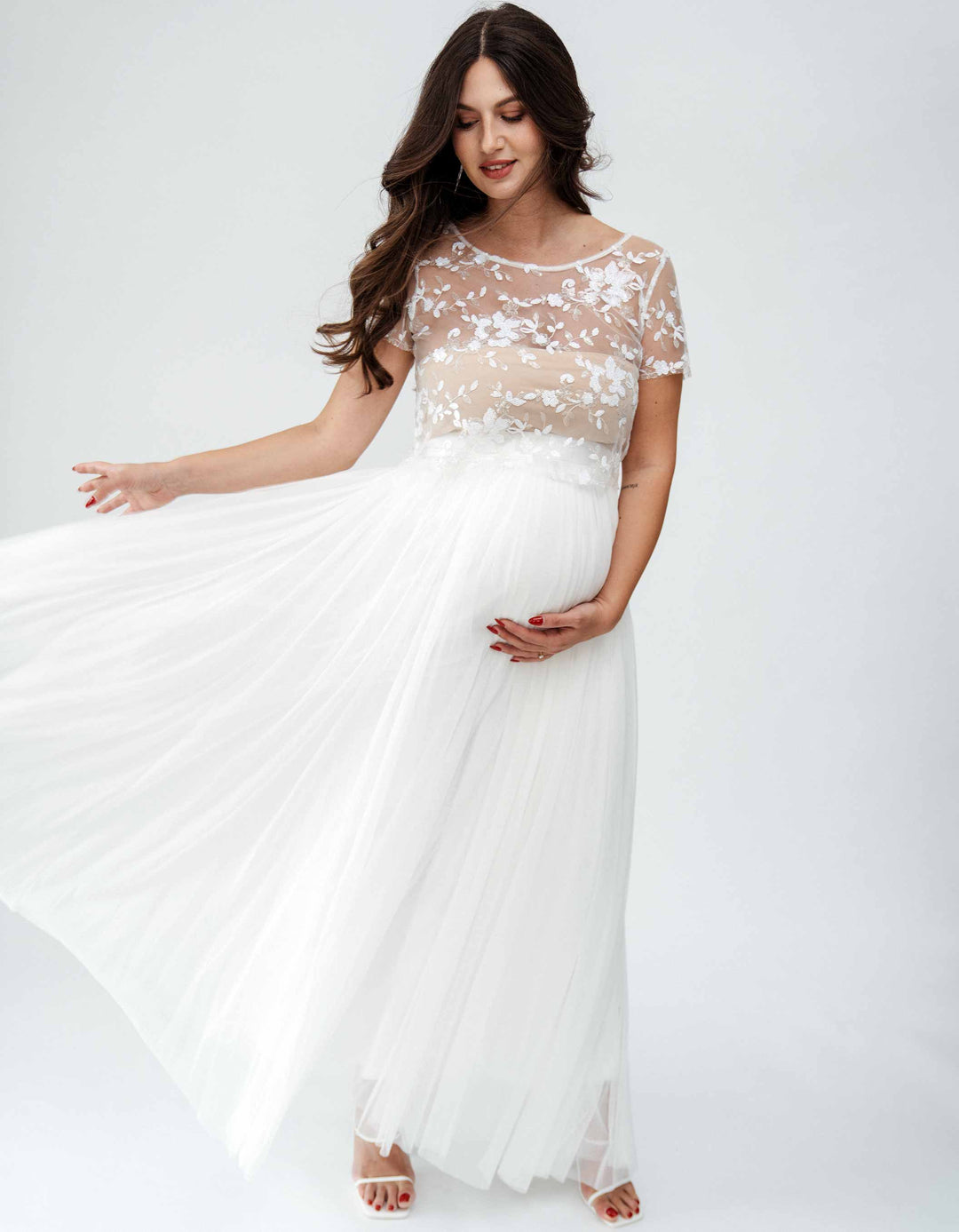 Sofort lieferbar - Made in Europe - Designed in Berlin, Germany Schwanger heiraten: Tüllrock mit Gummibund als Alternative zum Brautkleid, Zweiteiler für die Hochzeit, Standesamt. brautkleid schwanger brautkleider für schwangere Schwangerschafts-Brautkleider Festliche Umstandskleider - Umstands- & Stillmode