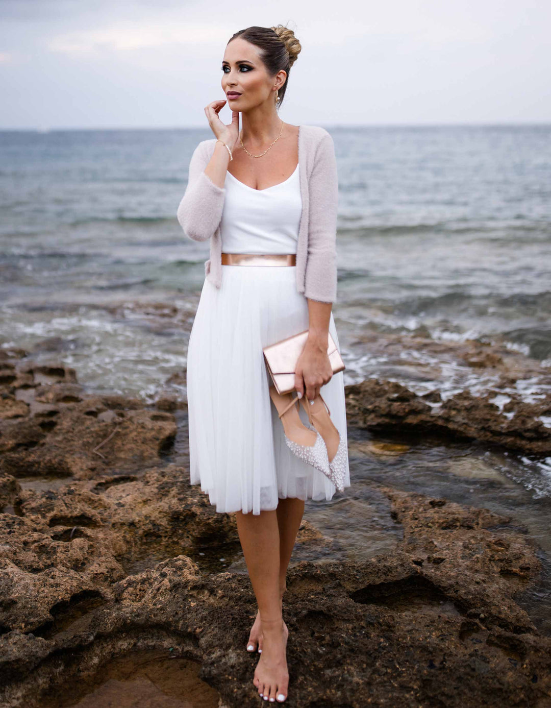 CONSTANT LOVE SEOUL-Strickjacke Beige-Blush