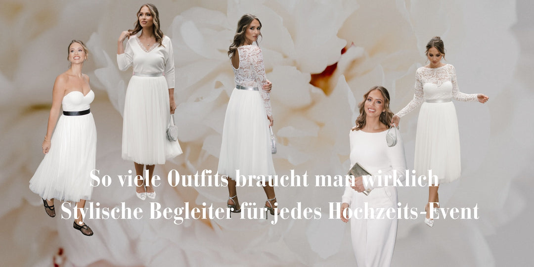 So viele Outfits braucht man wirklich – Stylische Begleiter für jedes Hochzeits-Event