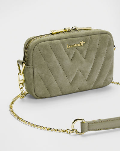 WEAT - BELT BAG SUEDE SAGE GRUEN
