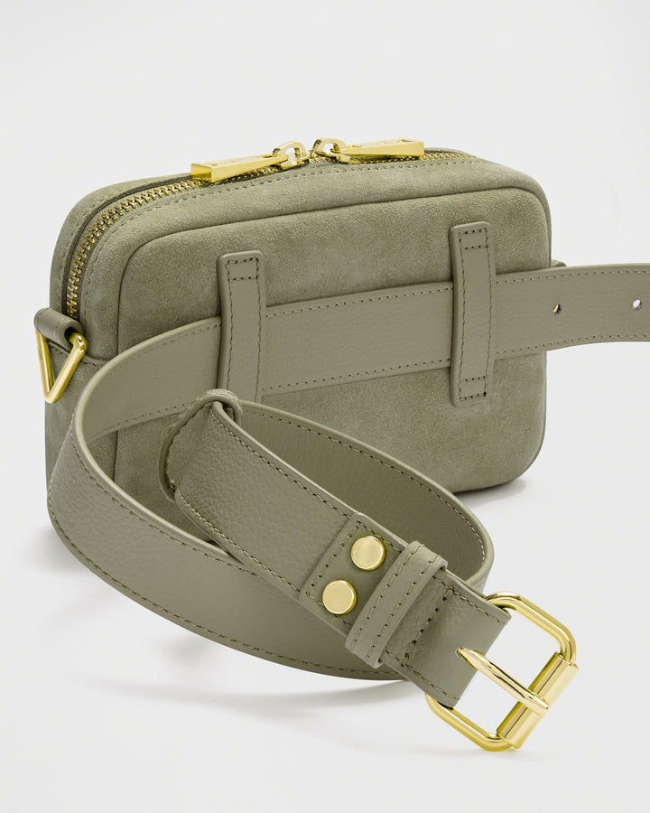 WEAT - BELT BAG SUEDE SAGE GRUEN