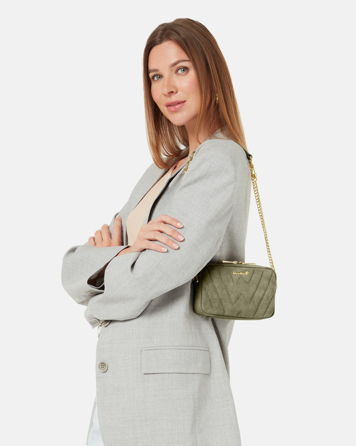 WEAT - BELT BAG SUEDE SAGE GRUEN