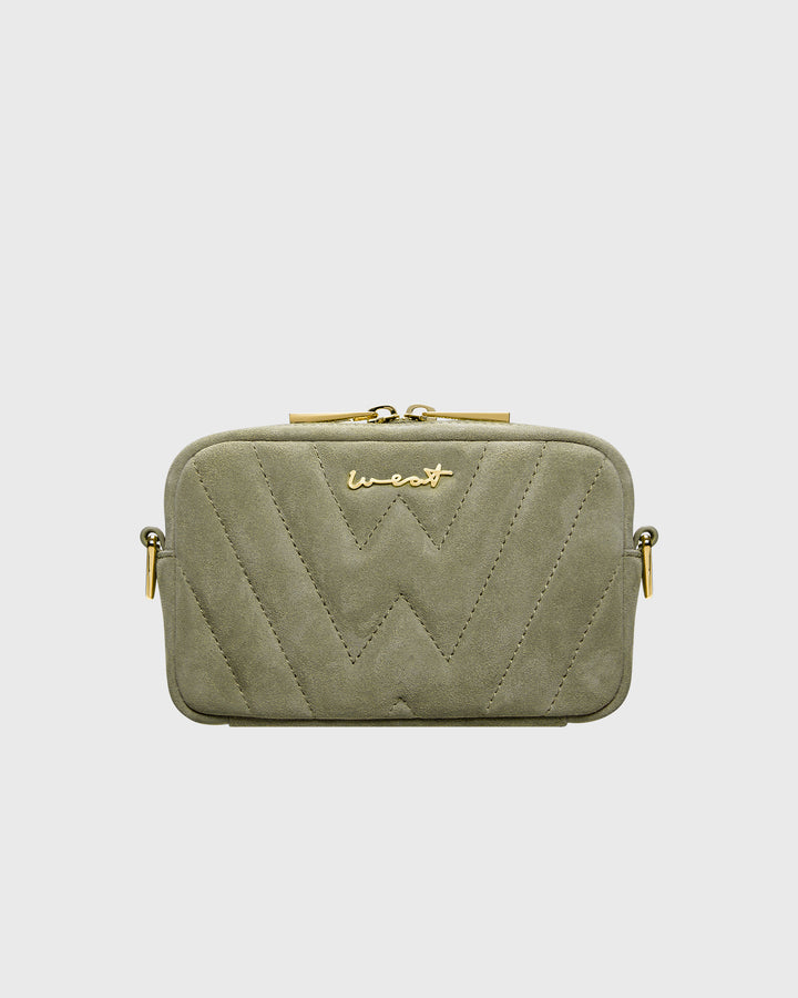 WEAT - BELT BAG SUEDE SAGE GRUEN