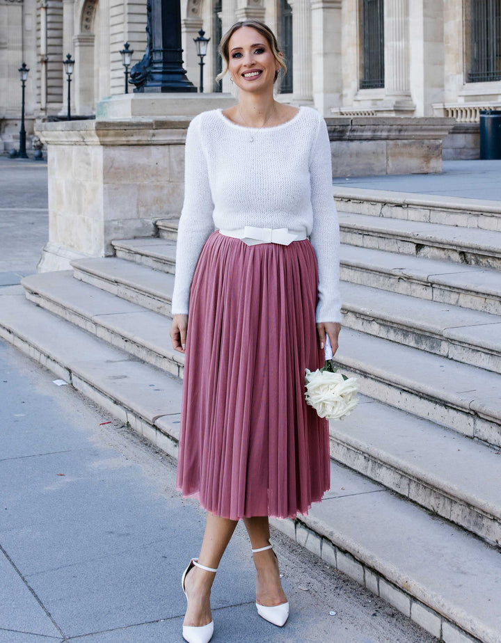 CONSTANT LOVE Tüll Rock Midi FARBE MULBERRY - limitiert