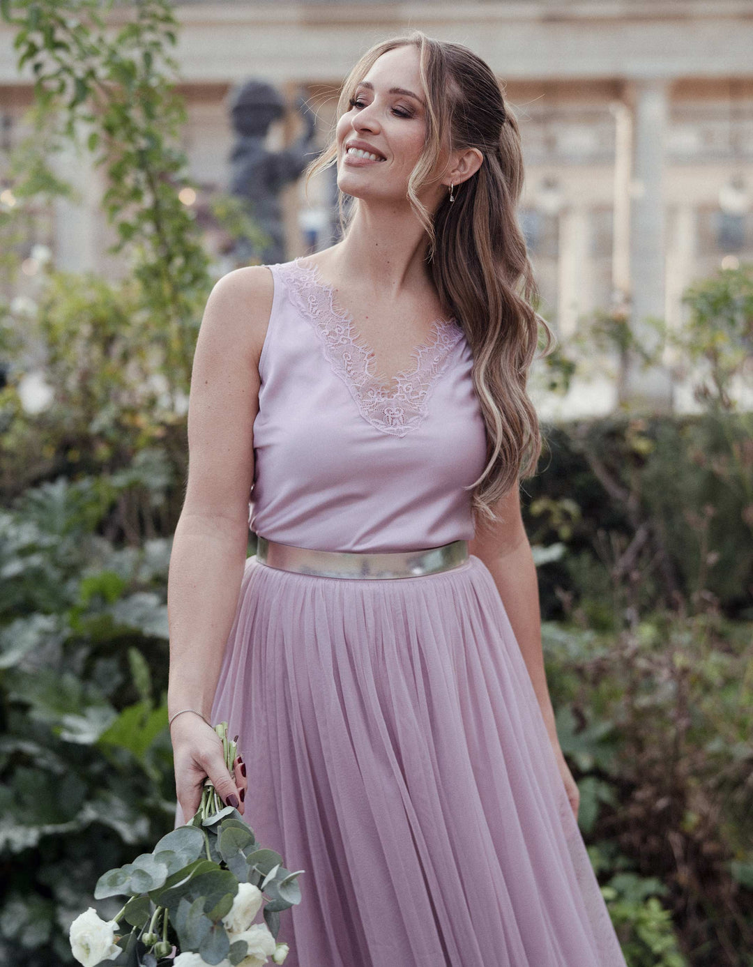 CONSTANT LOVE Top AMIENS Satin Oberteil Altrosa