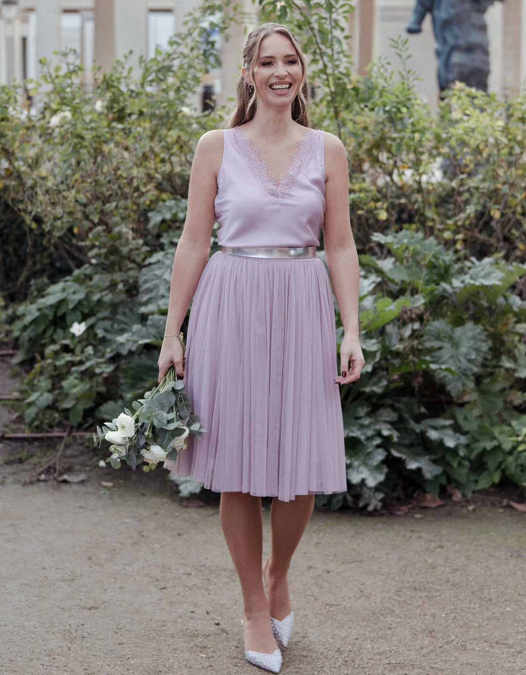 CONSTANT LOVE Top AMIENS Satin Oberteil Altrosa