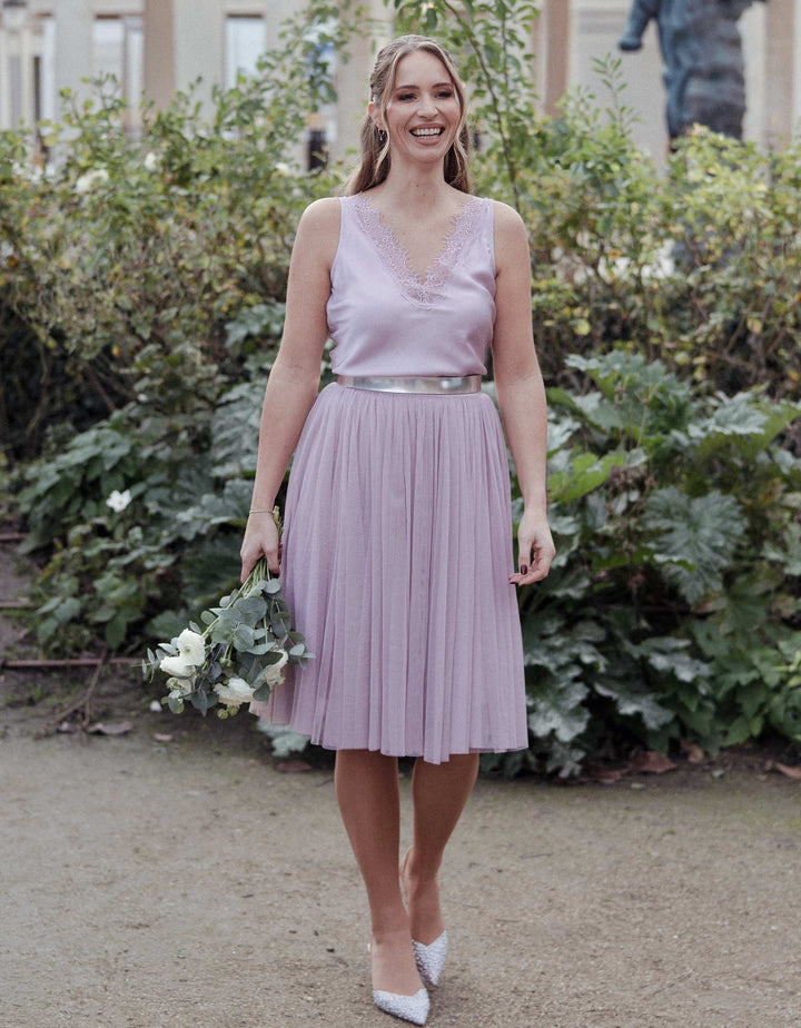 CONSTANT LOVE Top AMIENS Satin Oberteil Altrosa