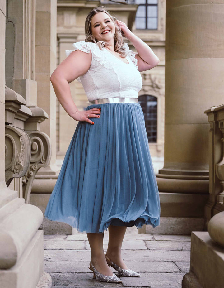 CONSTANT LOVE CURVY Tüll Rock Midi FARBE OCEANDUSK - limitiert