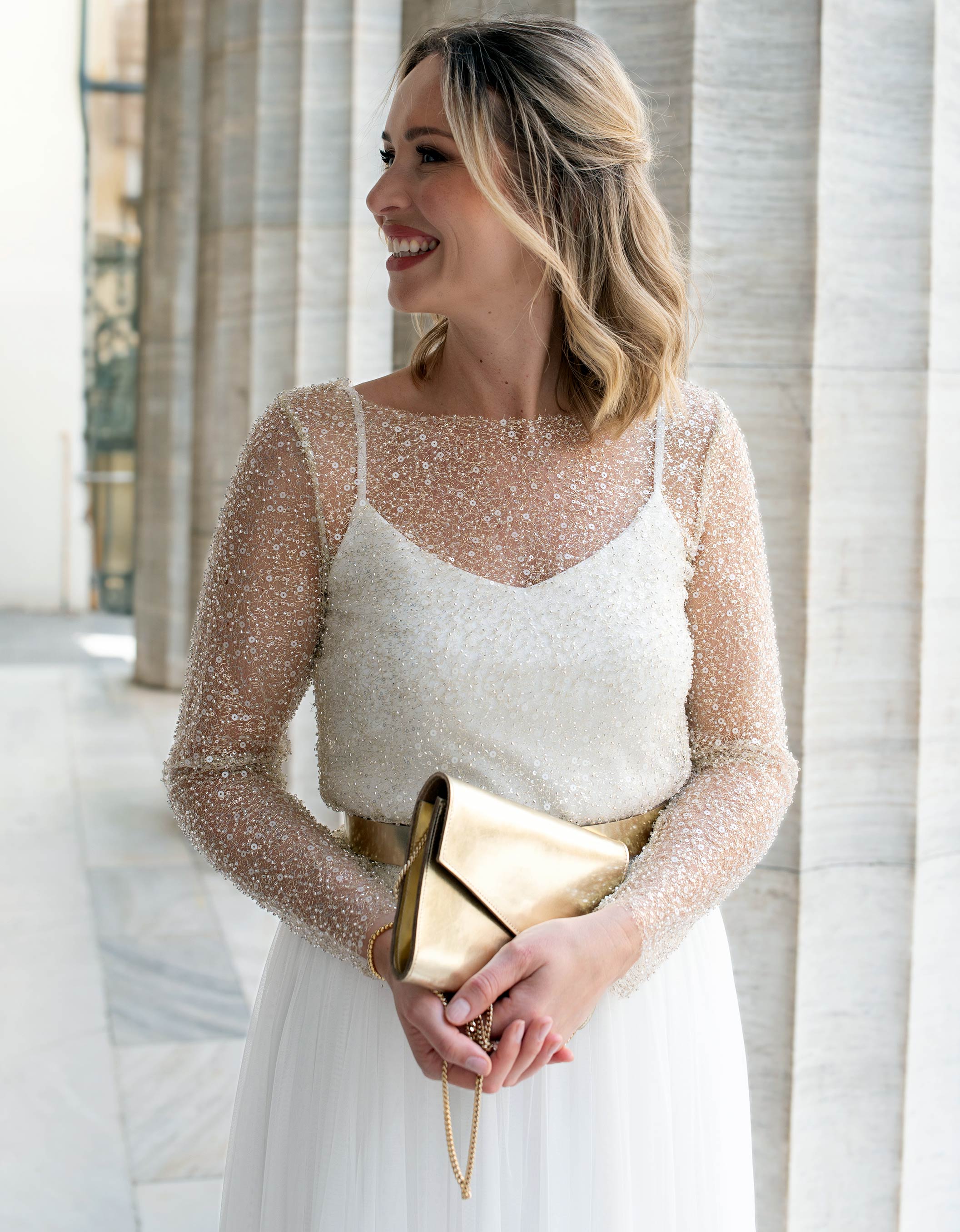 Constant Love Clutch Shiny Gold