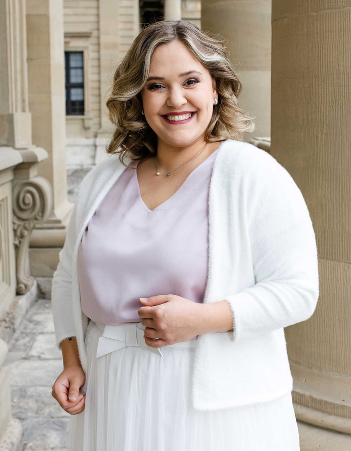 CONSTANT LOVE CURVY RIMINI Satin Oberteil Altrosa