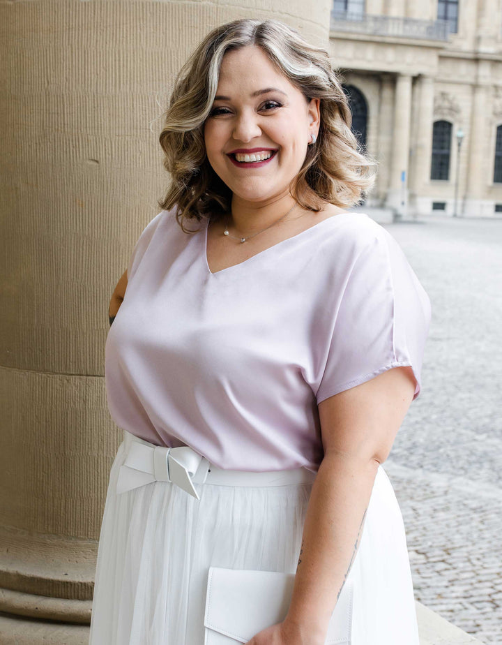 CONSTANT LOVE CURVY RIMINI Satin Oberteil Altrosa