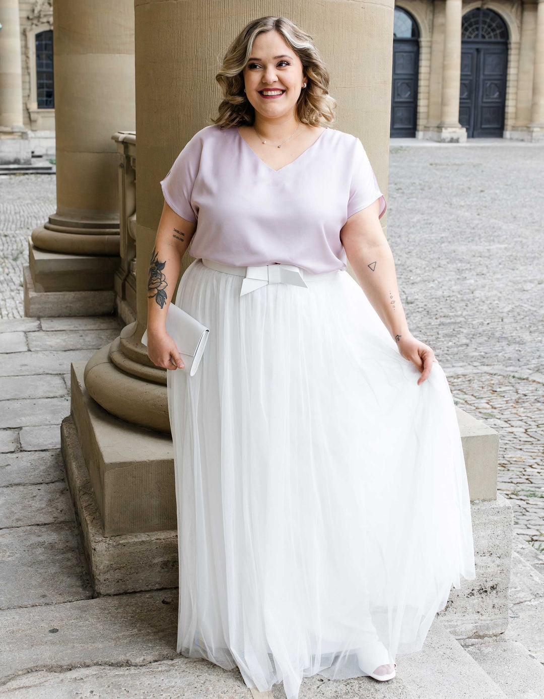 CONSTANT LOVE CURVY RIMINI Satin Oberteil Altrosa