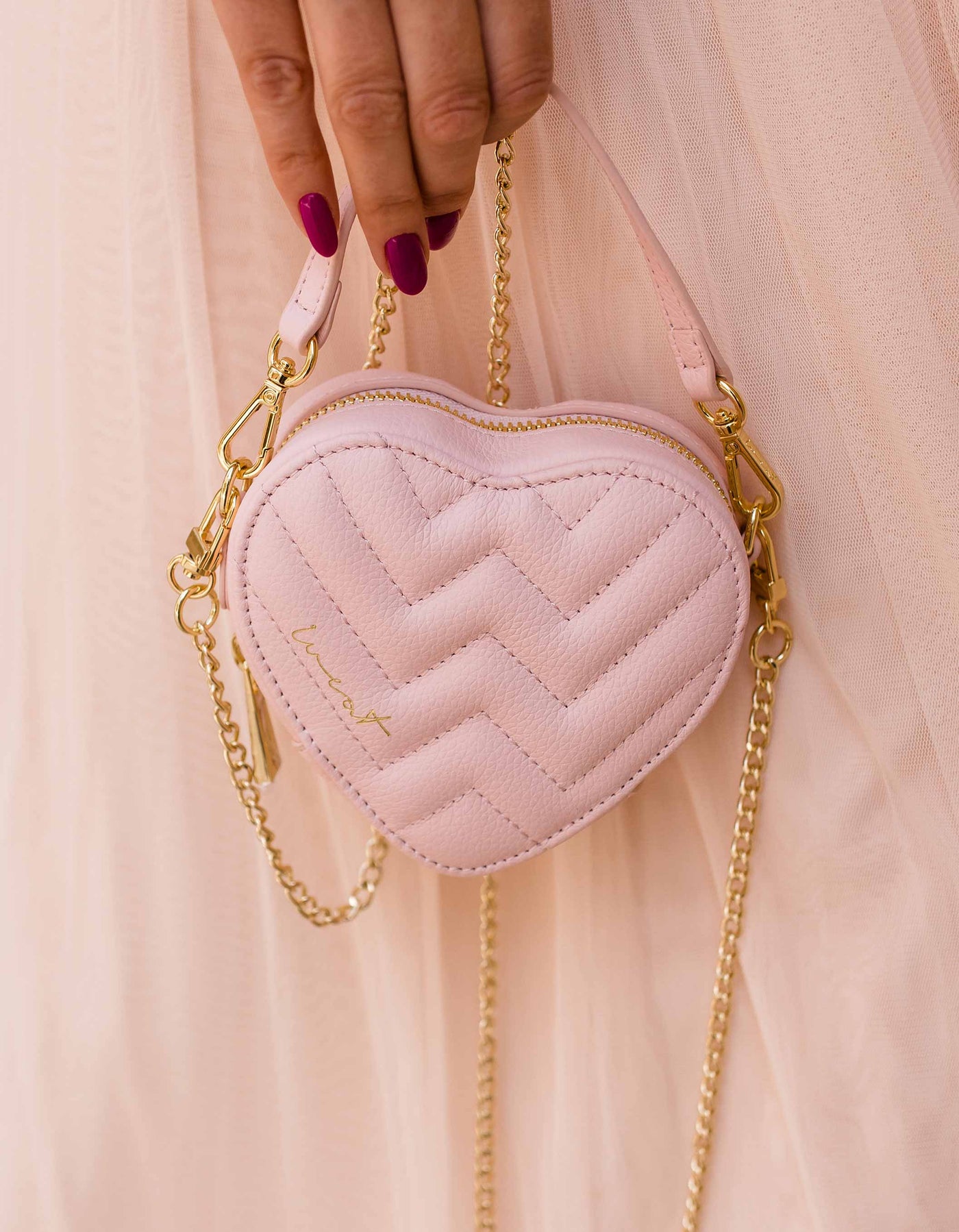 Mini Heart Bag Blush