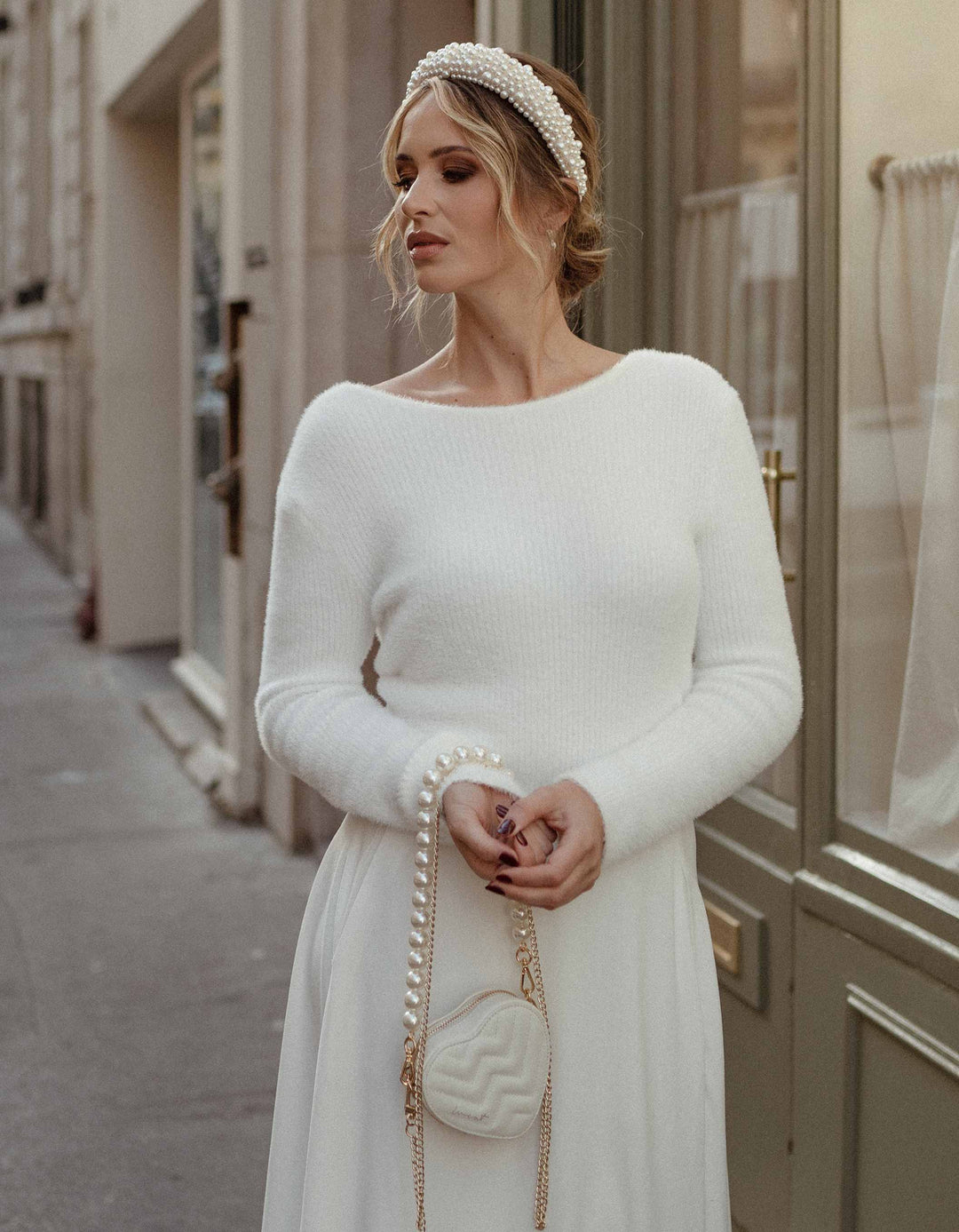 Designer Haarreif Mit Perlen Haarschmuck Boho Haarreif - Foto 8