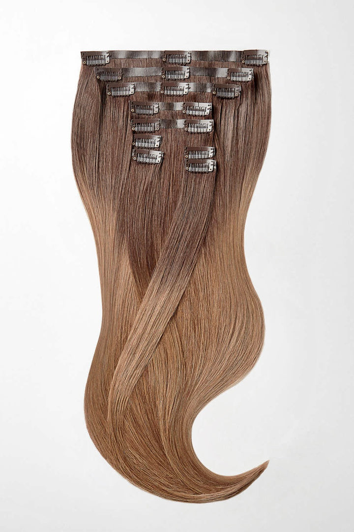 Nahtlose Clip Extensions - luxury Qualität - 120 Gramm 9-teilig - 55cm