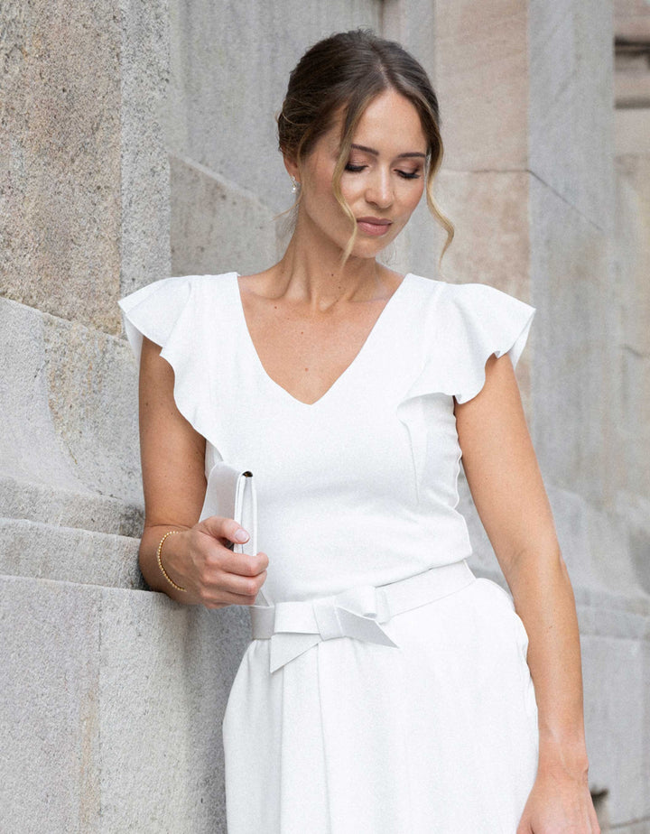 CONSTANT LOVE Cleaner Flügelarm Braut Body Weiß