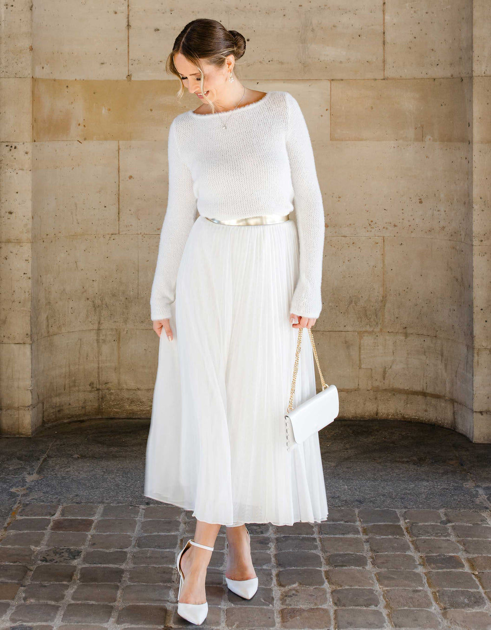 constant_love_tuellrock_hochzeit_standesamt_weiss_non_oui_cremewiss_midi_welche-arten-von-plissee-gibt-es_welchen-rock-traegt-man-zur-hochzeit_brautmode_online-shoppen_Plissee-Tuellrock