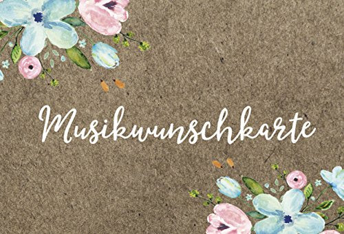 50 Musikwunschkarten für Hochzeiten