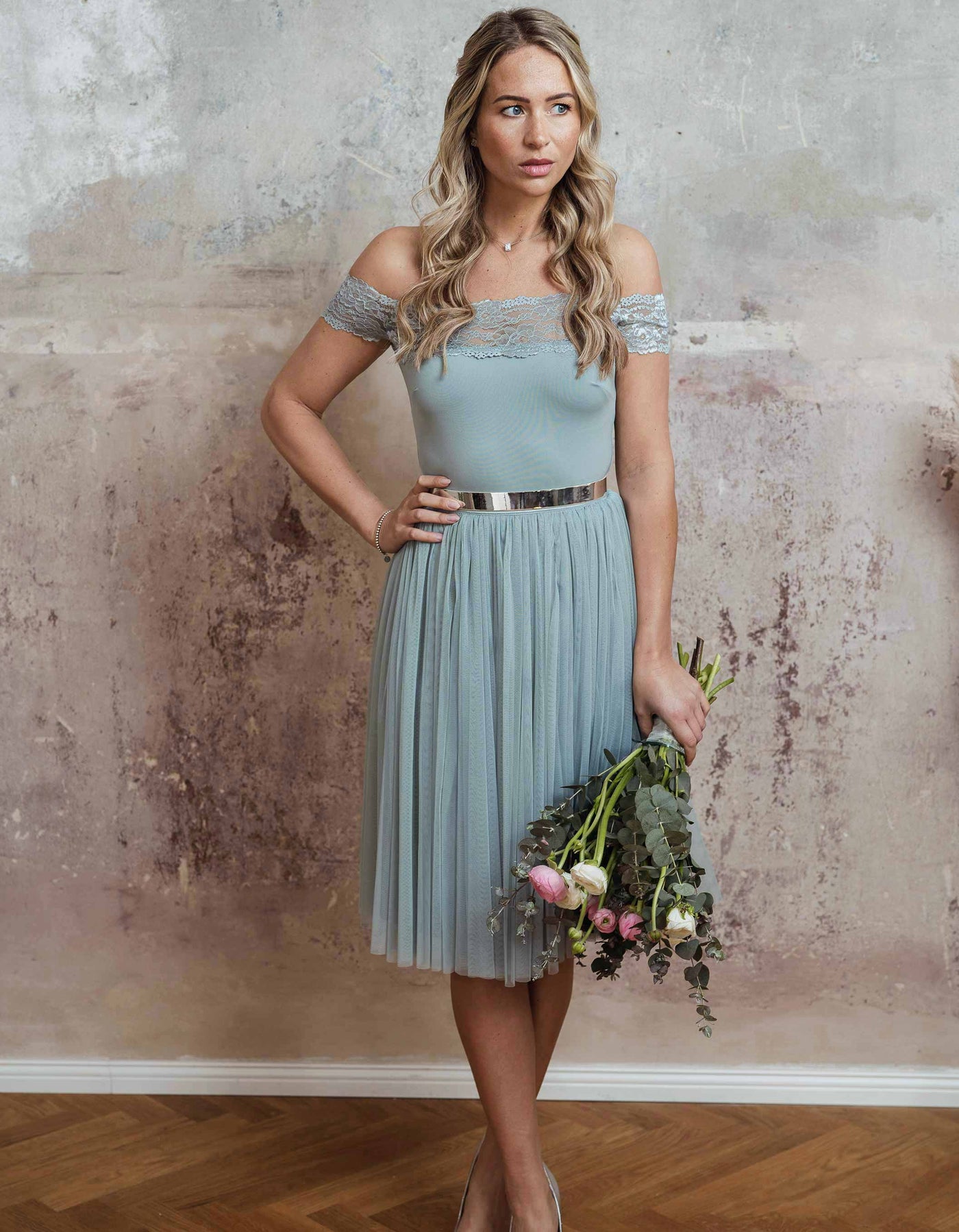 CONSTANT LOVE Tüll Rock kurz Dusty-Mint