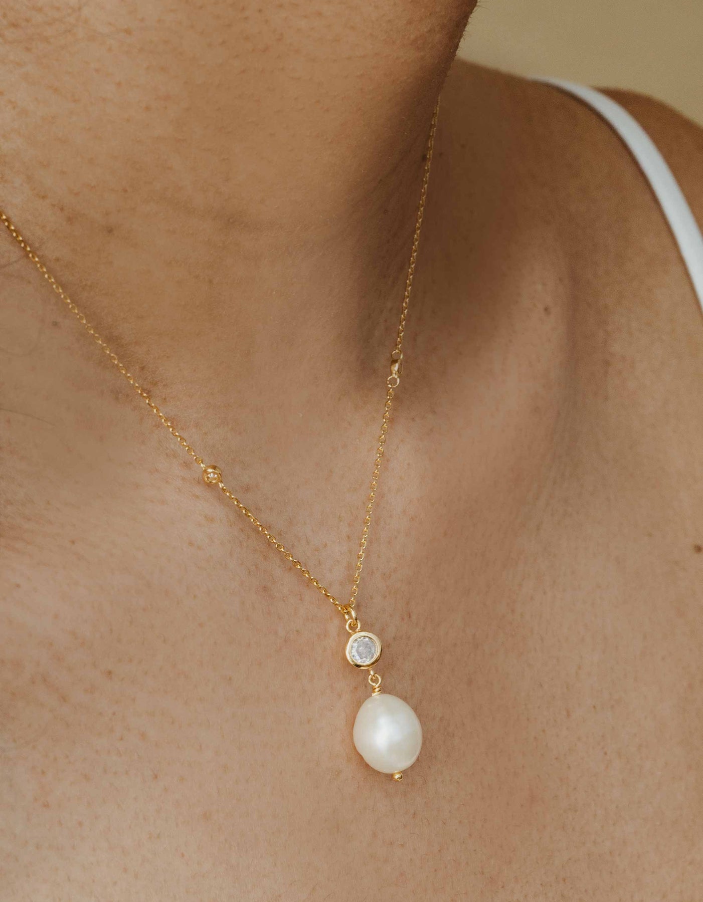 Perle Gold Kette