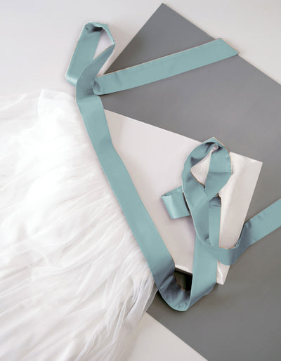 Constant Love Satinband Brautgürtel Dusty-Mint